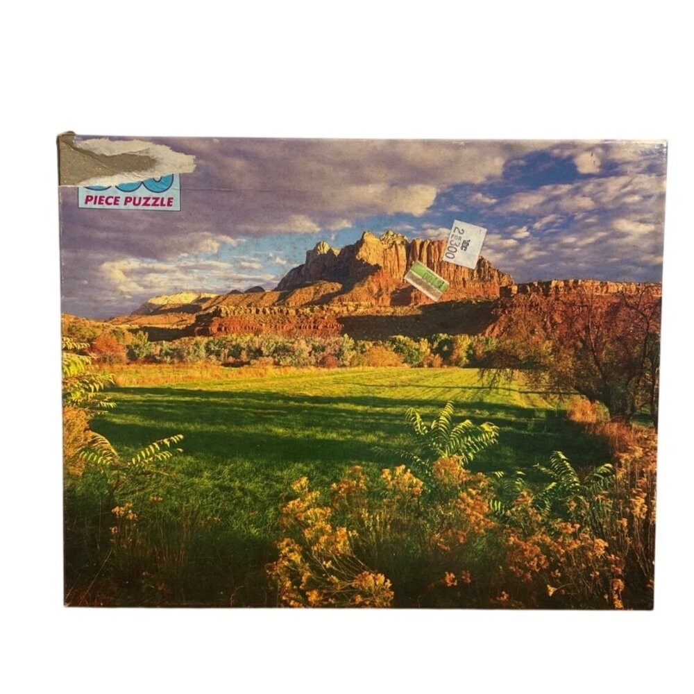 Vtg Golden Mount Kinesava 500 Piece Puzzle Zion National Park Utah Made In USA
